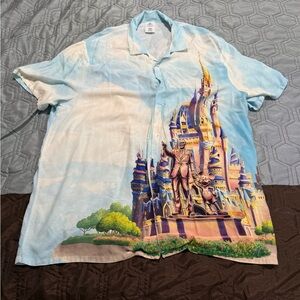 2021 Walt Disney World 50th Anniversary Castle Collection Camp Shirt Adult XL